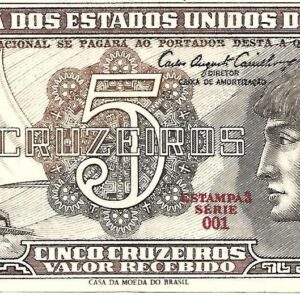 Cinco Cruzeiros Estampa 3 Serie 1