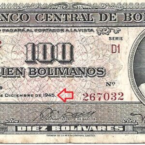 Cem Bolivianos 1945