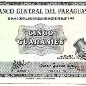 Cinco Guaranies Paraguai 1952
