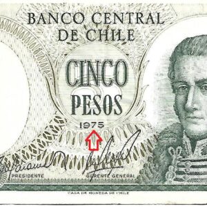 Cinco Pesos Chile 1975