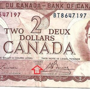 Dois Dolares 1974 Canada