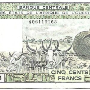 Quinhentos Cents Francs 1987